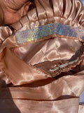 Bedazzled Silk Wrap Edge Bonnet